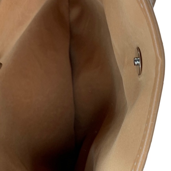 Big Buddha 2 Tone Brown Logo Pattern 3 Large Compartment Top Zip Satchel Handbag - Picture 11 of 16